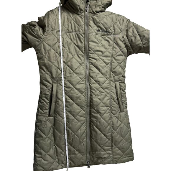 Women's Columbia Copper Crest™ Quilted Long Jacket NWOT OLIVE SIZE XS - Picture 11 of 11